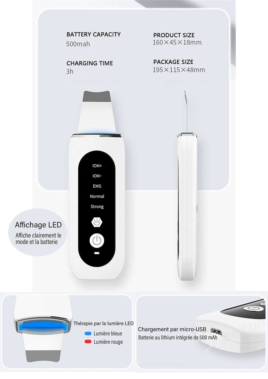 STELLAR - 5-Function EMS Lifting Exfoliator - Ultrasound & Photon Treatment